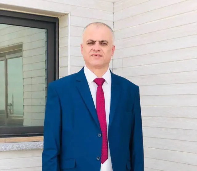 El mártir Sami Baroud, que ascendió tras un bombardeo que tuvo como objetivo a un grupo de seguridad de la Universidad Islámica dentro del campus de la Universidad Islámica en la ciudad de Gaza