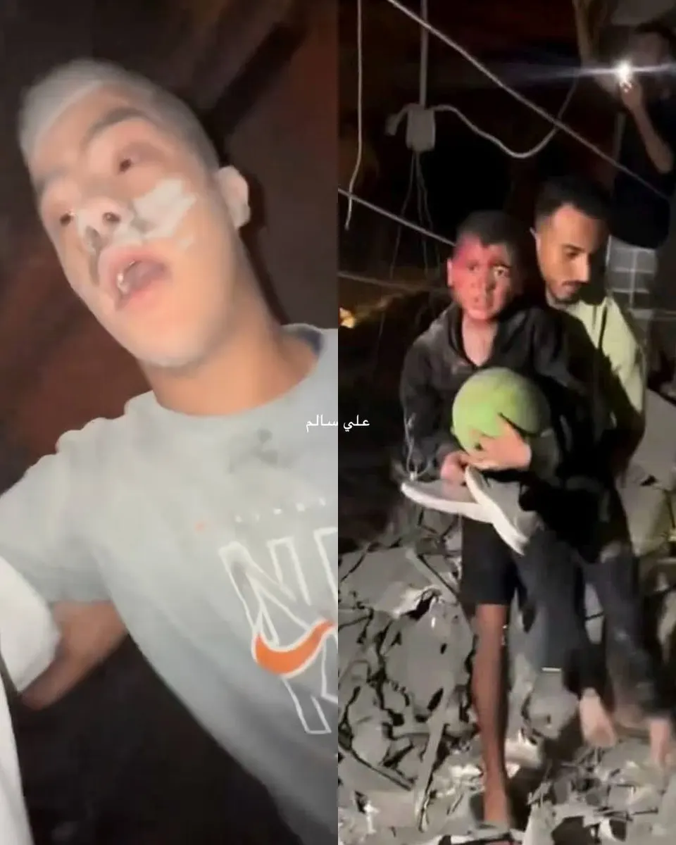 Cariño, sálvame… un niño pide auxilio tras el bombardeo. — Imagen 1