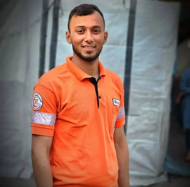 Martyr Sharif Shadi Labed, who was killed in the shelling of a group of civilians on Third Street in the Sheikh Radwan neighborhood, northwest of Gaza City