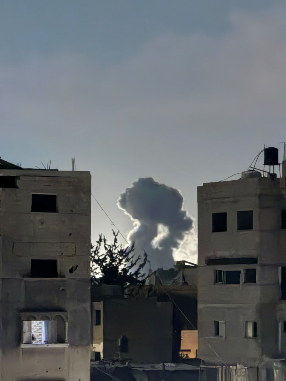 Second Israeli airstrike east of Gaza City