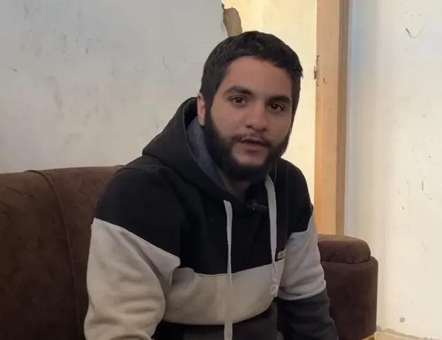 El mártir Majdi Al-Ayubi, prisionero liberado: las fuerzas de ocupación lo cercaron a él, a su madre y a su esposa durante una incursión en el barrio de Al-Zeitoun, y fue sometido a graves torturas.