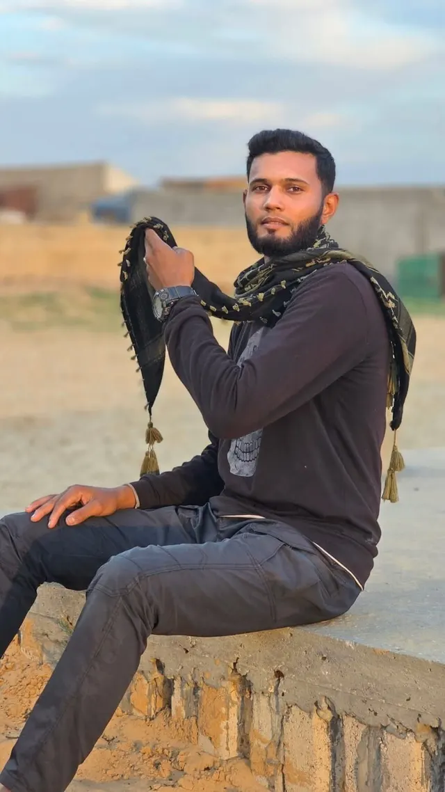 Martyr Muhammad Ramzi Hajjaj, who was killed as a result of the occupation targeting a charging point in the vicinity of the Al-Buraq area, southwest of Khan Younis, southern Gaza Strip