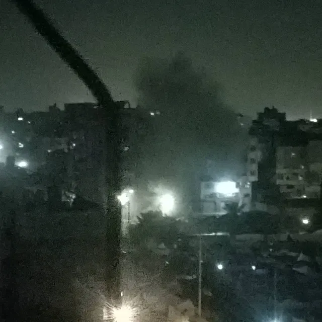 Aangevallen door bezettingstoestellen in de omgeving van station Tamraz aan de Tunnelstraat, ten oosten van de stad Gaza