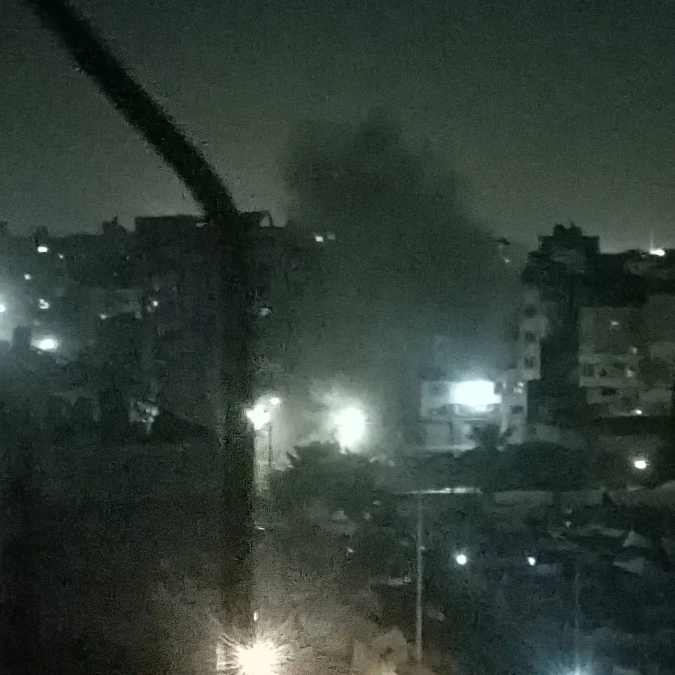 Aangevallen door bezettingstoestellen in de omgeving van station Tamraz aan de Tunnelstraat, ten oosten van de stad Gaza — Afbeelding 1
