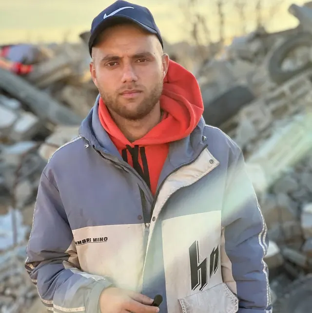 The martyrdom of citizen Saqr Al-Qaisi in the Israeli shelling of a vehicle south of Deir al-Balah city in central Gaza Strip