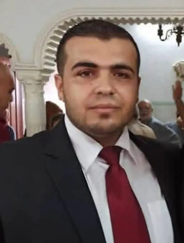 De martelaar Mohammed Mohsen Al-Yazji, die omkwam na een gerichte aanval in de Aida-straat, ten westen van de stad Gaza. — Afbeelding 1