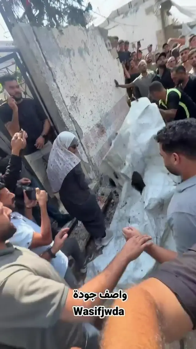 Masacre en Gaza hace unos momentos