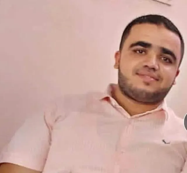 Martyr Mahmoud Hassan Abonda, who was killed in an airstrike on a car in the Tel al-Hawa neighborhood west of Gaza